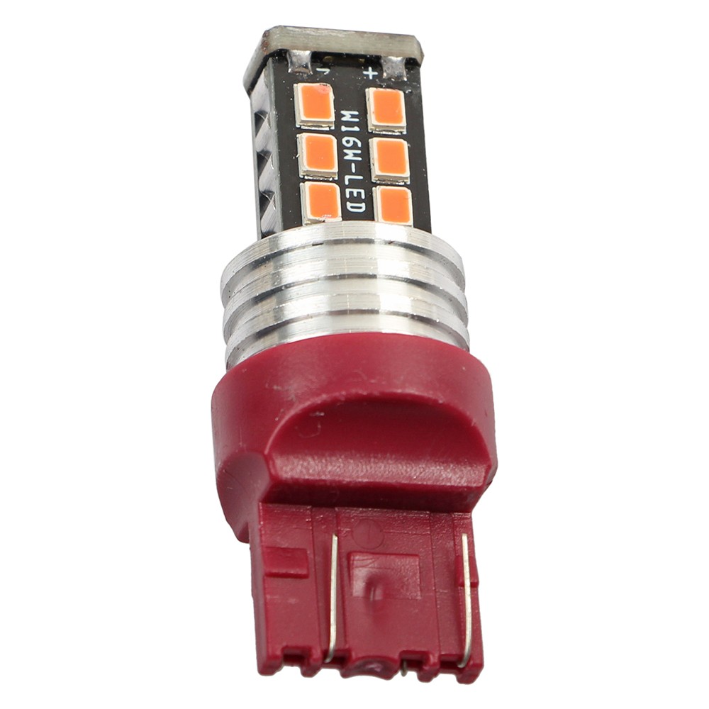 4Pcs 7443 7440 LED Red Strobe Flash Blinking Brake Stop Tail Parking Light Bulbs