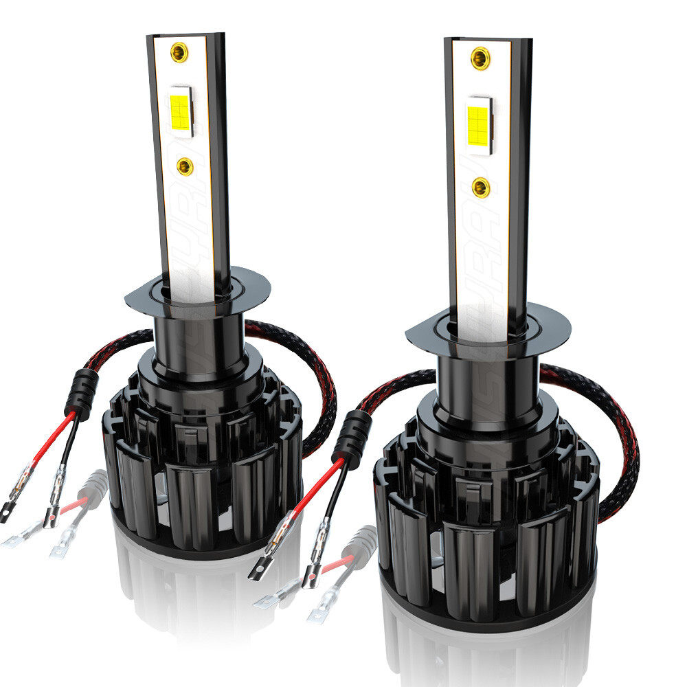 2Pcs NEW CSP LED Headlight Bulbs Super power combo For BMW E30 E34 E24 E36 E38