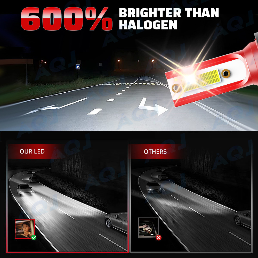 For Ford F-150 2004-2014 6x 6000K LED Headlight Bulbs High/Low Beam + Fog Light