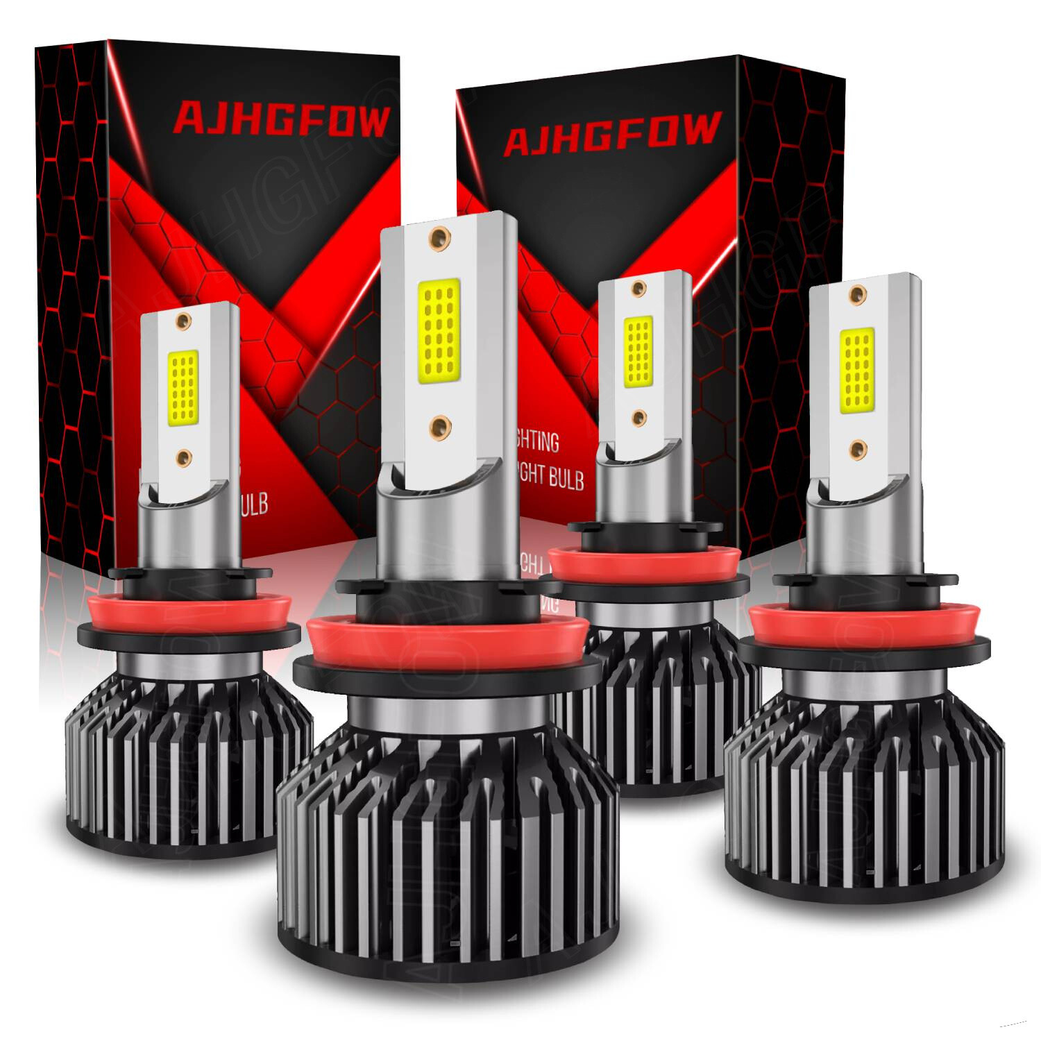 H11 H9 LED Headlight Super Bright Bulbs Kit 8000K White 330000LM High/Low Beam