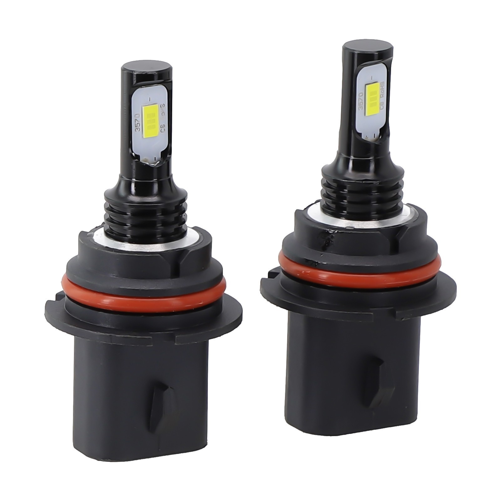 LED Car Headlights Internal Drive Single Beam White Light 2Pcs 50000hrs