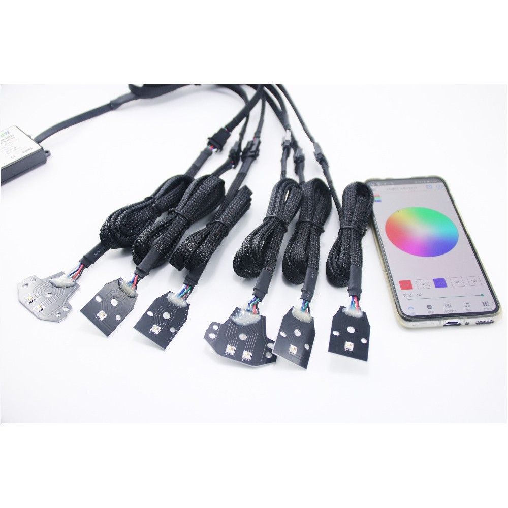 RGBW LED DRL Circuit Board Kit for 2015‑Up Dodge Charger C‑Ring Headlights App