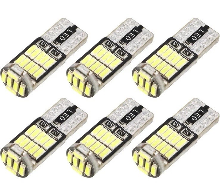 W5W T10 194 LED Bulbs 200LM White 12V 4014 26