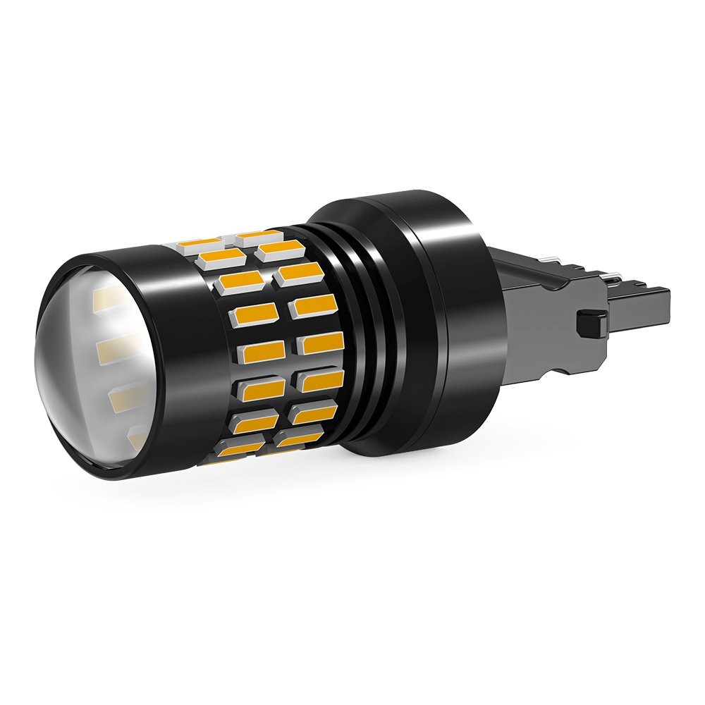Error Free 3157 LED Front Turn Parking Signal DRL Amber Yellow Light Bulbs Kit