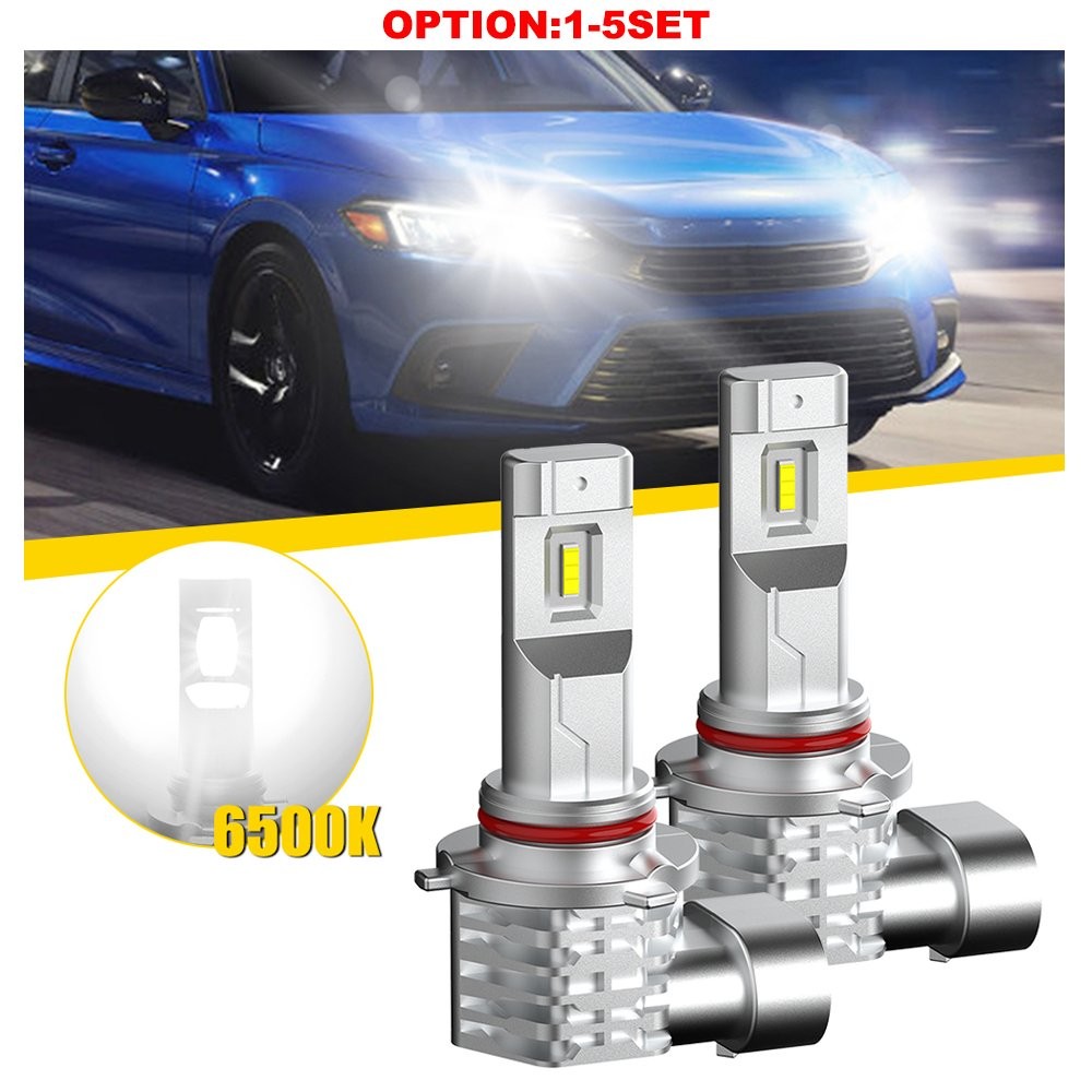9005 LED Headlight Super Bulb Bright White 6500K 20000LM High/Low Beam 1-10Set