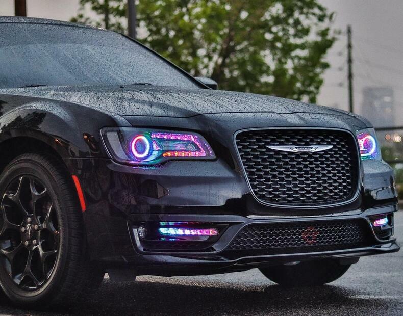 RGBW LED Multi-Color Changing Headlight DRL Accent For Chrysler 300C 2011-2020