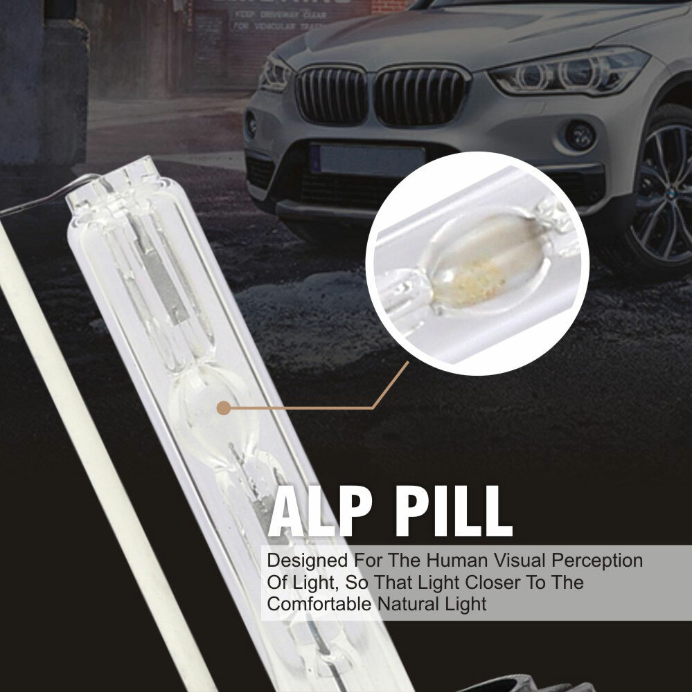 2x 6000K D2S White HID Xenon Bulbs Factory Replacement Headlight Kit Lo/Hi Beam