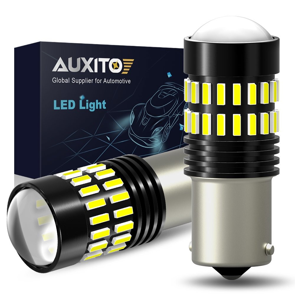 AUXITO LED Backup Tail Light Bulbs 1156 7506 P21W Pure White Super Bright 2X EAC