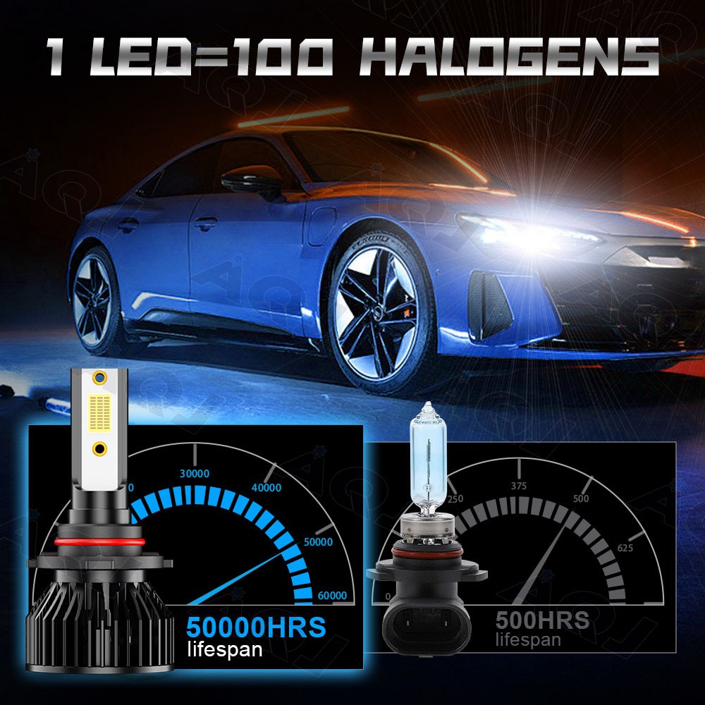 2PCS 9006 LED Headlight Bulb For Chevrolet Silverado 1500 1999-2006 Low Beam