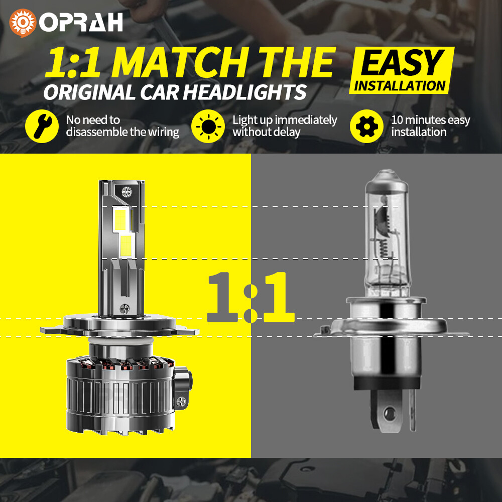 H11/H8/H9 9005/HB3 Fog Light Bulbs Combo Super Bright 120,000LM 6500K Cool White