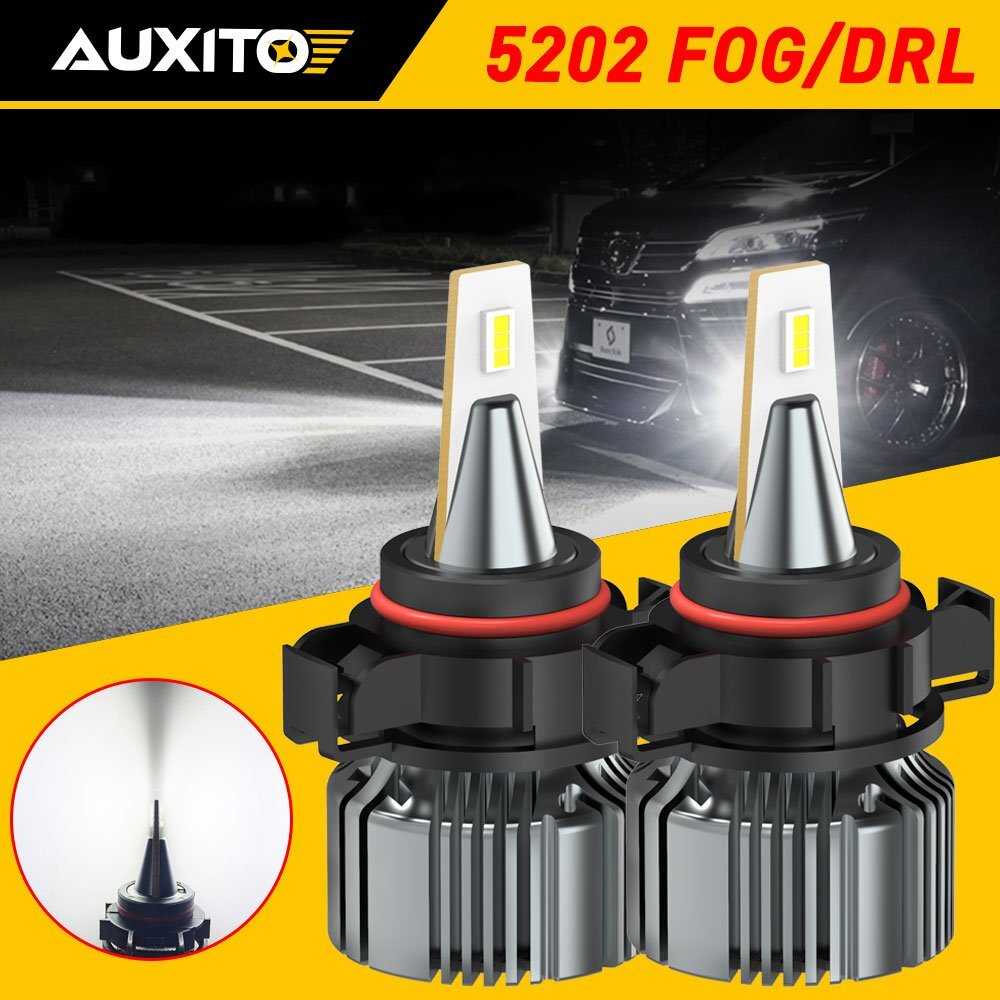 Auxito Canbus 5202 PS24WFF LED Fog Driving Light Bulb Conversion XENON White Y