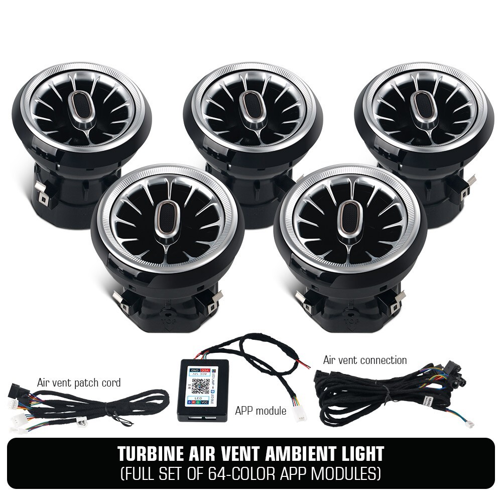 LED Air Vent Ambient Light For Mercedes Benz W117 CLA180 CLA200 CLA250 CLA45 5pc