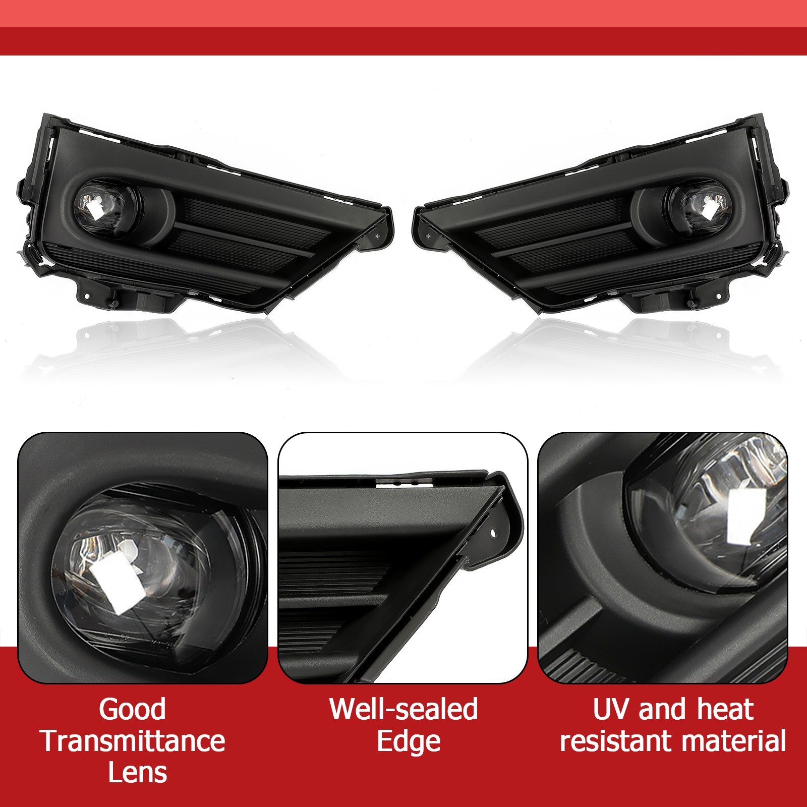 LED Bumper Fog Lights Lamps w/ Switch+Wiring Pair For Honda CRV 2020 2021 2022