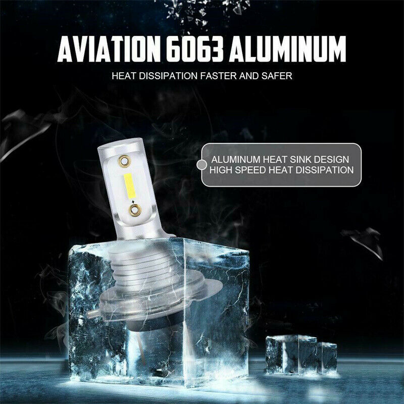 H7 Canbus LED Headlight Bulb High Low Beam Fog Light 100W 10000LM Bright 2pcs