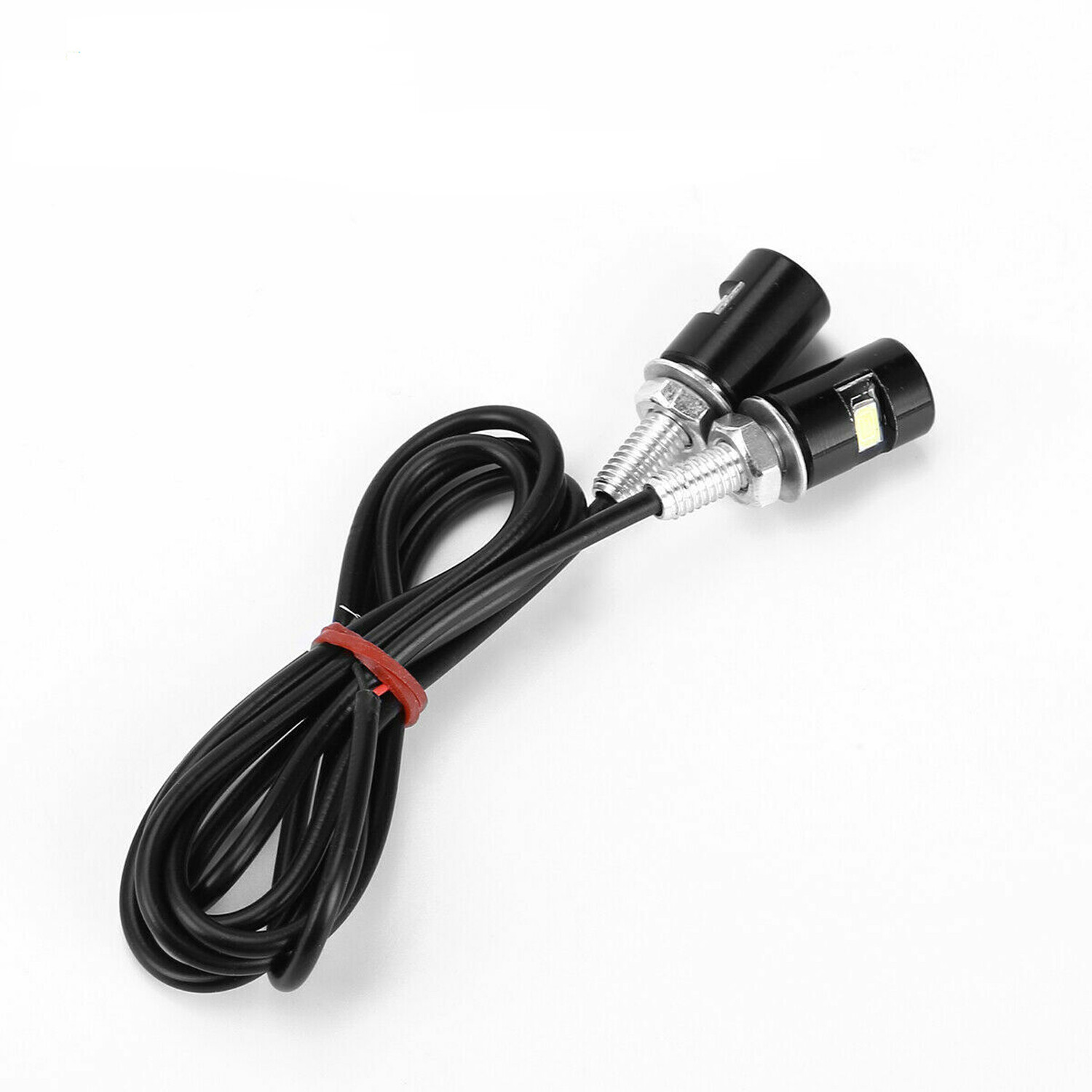 4× Motorcycle Car LED License Plate Light 5630/5730 SMD Screw Bolt Lamp Bulbs