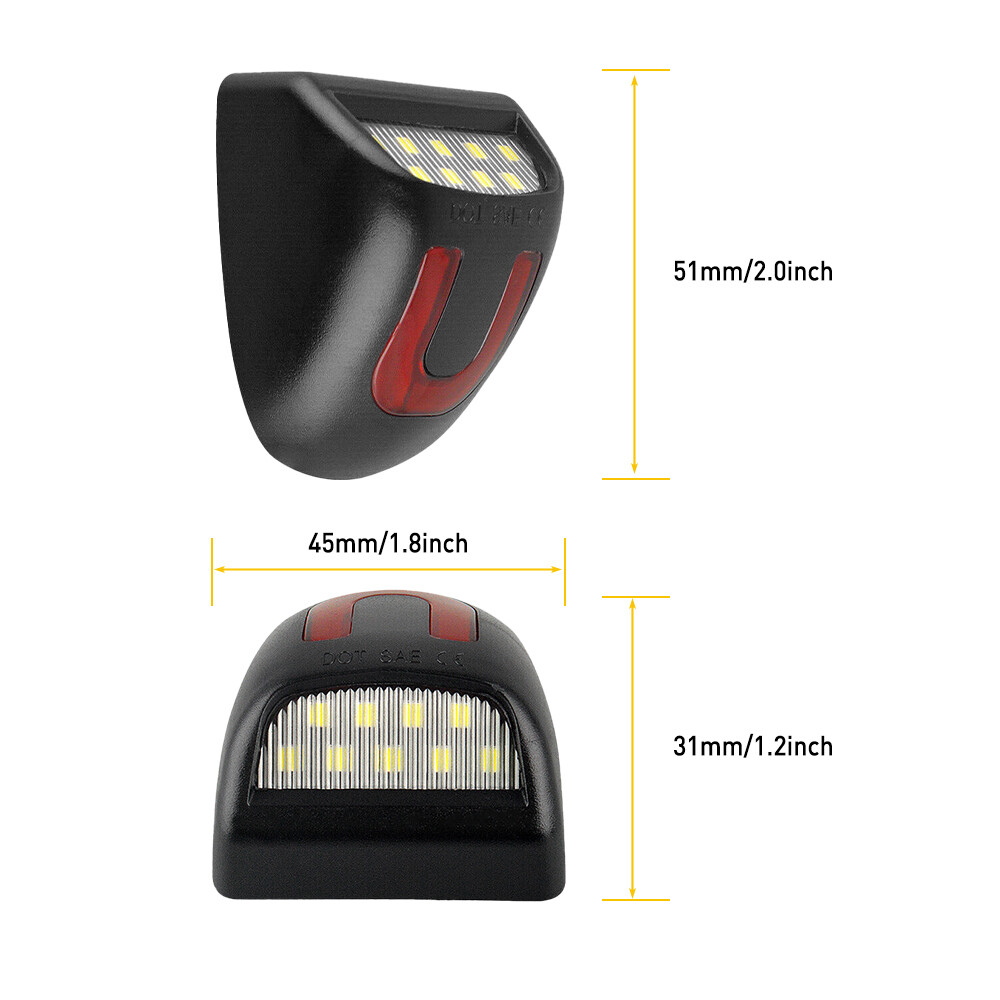 LED License Plate Light Lamp For Chevy Silverado For GMC For Sierra 1500 2500