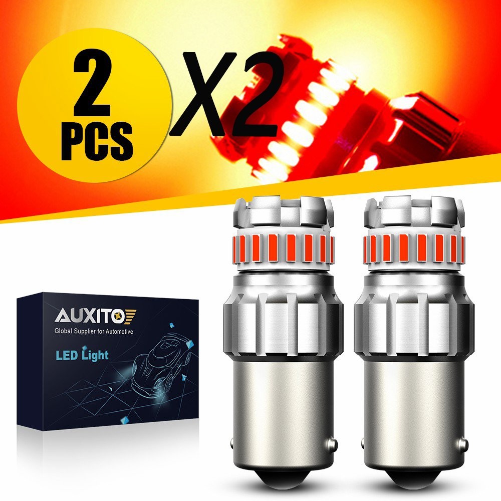 Red 1156 7506 P21W BA15S Rear LED Brake Light Tail Light Bulbs Anti Hyper B
