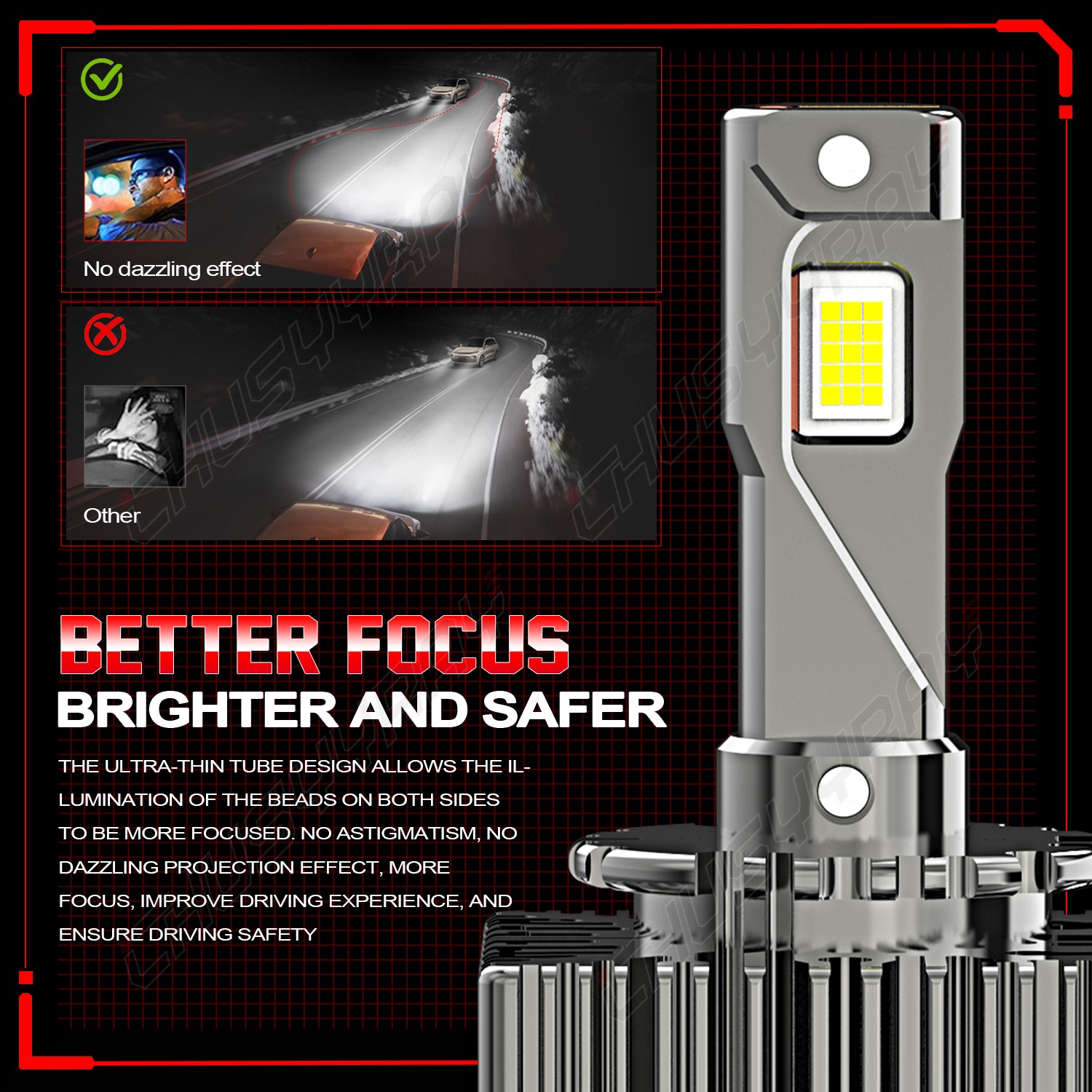 Front LED Headlight Bulb FIT FOR CHEVROLET BLAZER 2019-2020 High/Low Beam 6000K