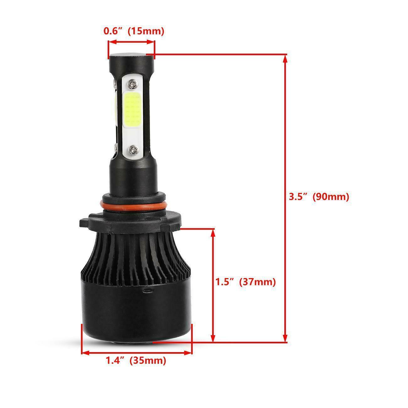 Combo 9005+H11+H11 LED Headlight Kit Fog light Bulbs High Low Beam 6000K White A