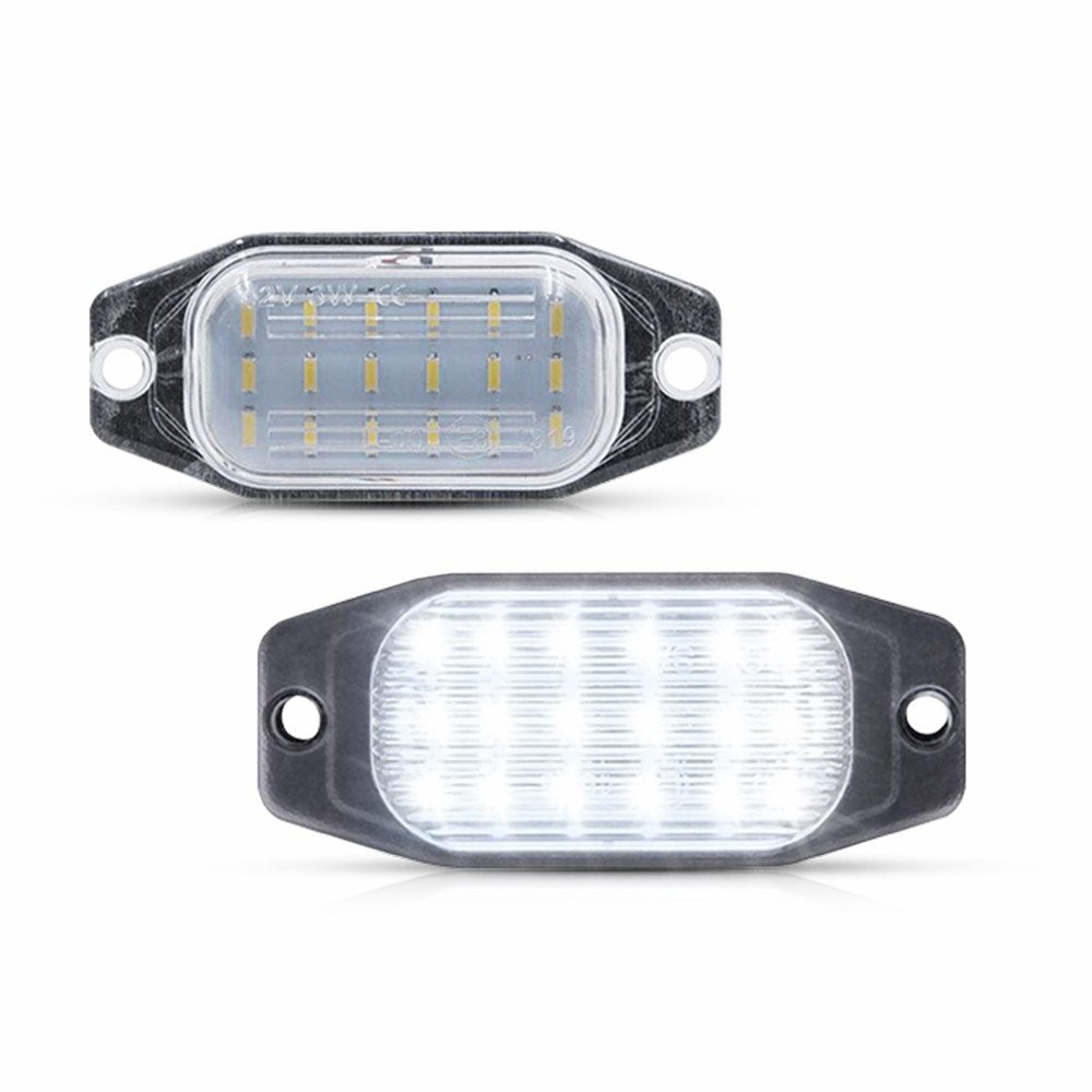 2PCS Chrome LED License Plate Lights for 2007-2014 Toyota FJ Cruiser 6000K White