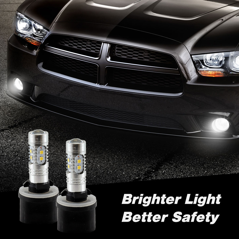 880 893ST 6000K White 2323 Chip LED Projector Fog Light Bulbs
