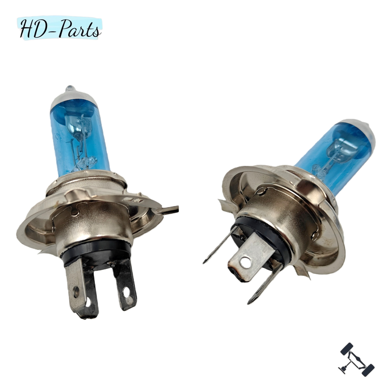 2pcs Bulbs H4 9003 Bright Halogen 100W Bulbs Headlights Lamps WITH Warm new