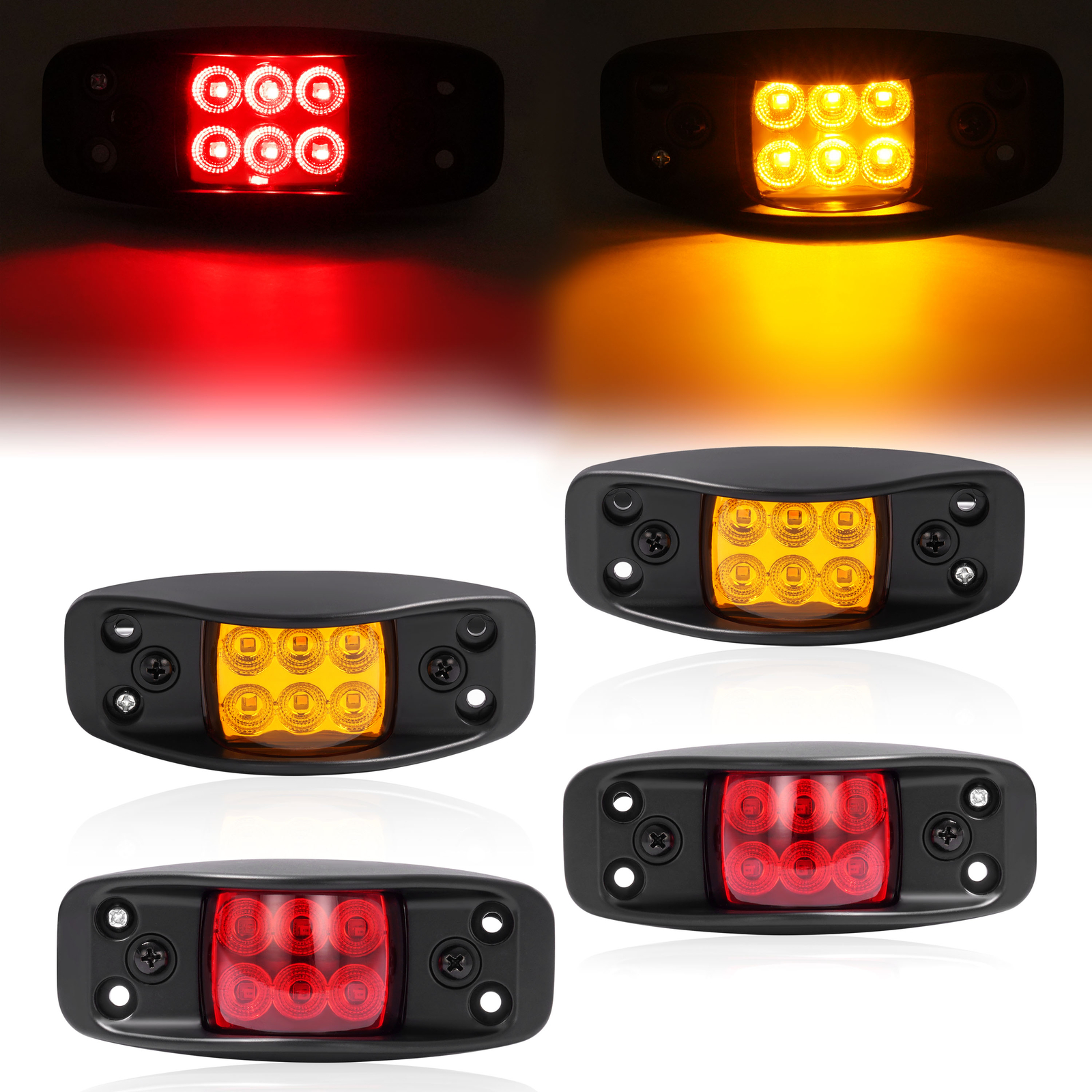 For HMMWV HUMVEE Military Trucks LED Side Marker Lights+Brake Lights+Turn Signal