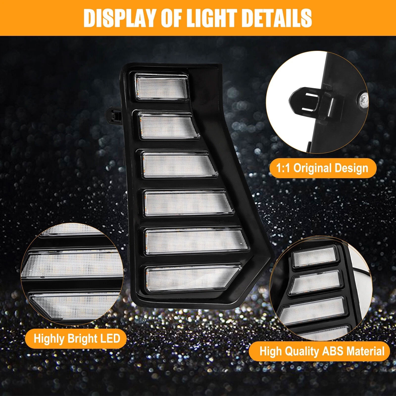 LED DRL Daytime Running Light Fog Lamp Accessories For Toyota Tacoma 2024-2025dY