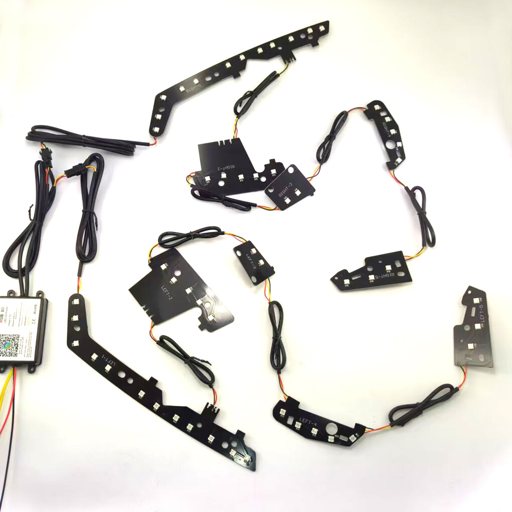 For 2014-2021 Jeep Grand Cherokee Headlight Bluetooth APP RGBW LED DRL Board