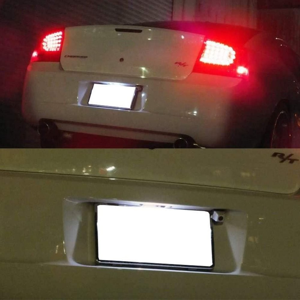 18-LED License White Plate Lights For 2006 2007-2014 Dodge Charger 3000LM 6000K