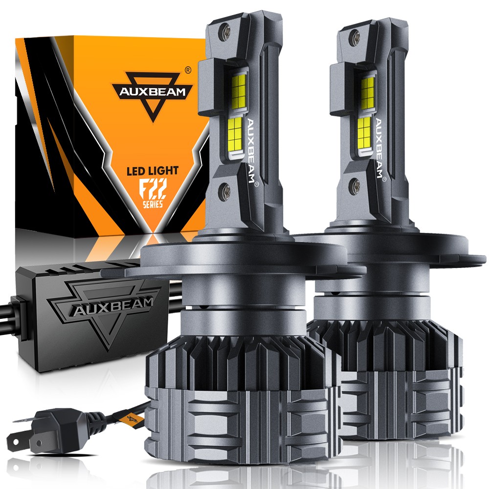 AUXBEAM GX H4 9003 HB2 Canbus LED Headlight Bulbs Hi/Lo Beam Super Bright 6500K