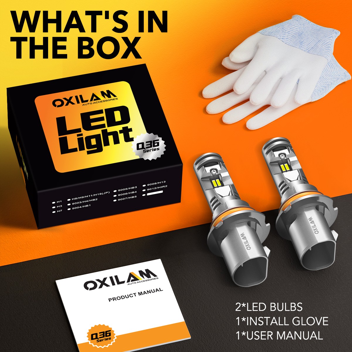 20000LM 9007 LED Headlight Super Bright Bulbs Kit White High/Low Beam 100W 2-20X