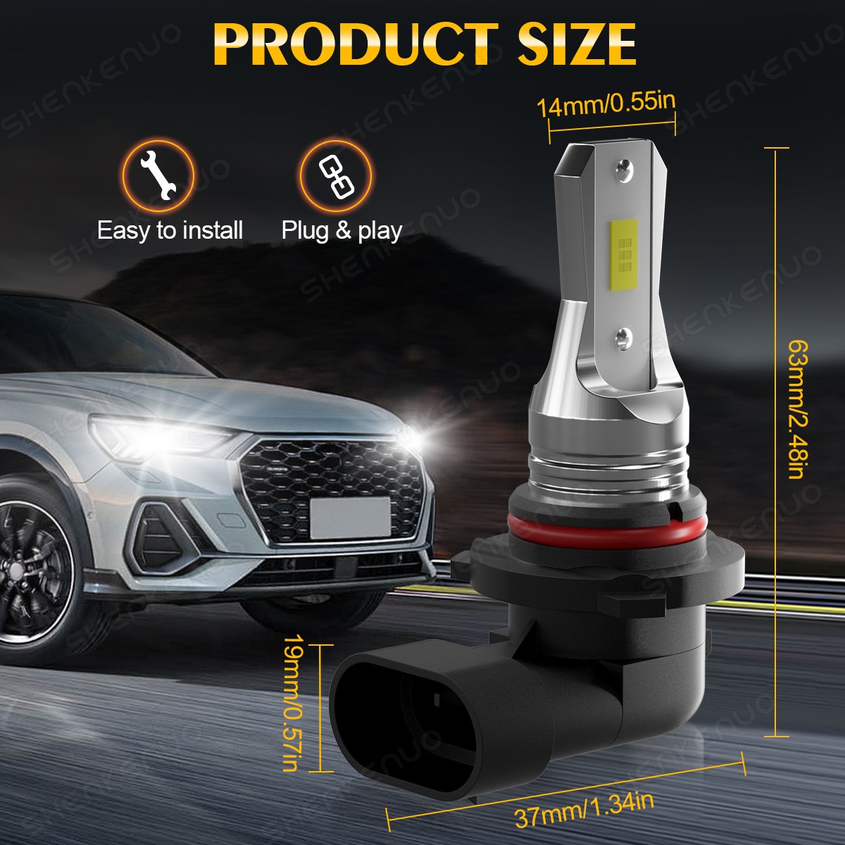 For Ford Transit-150 250 350 2015-2022 LED Headlight High Low Bulbs Kit 9005&H11