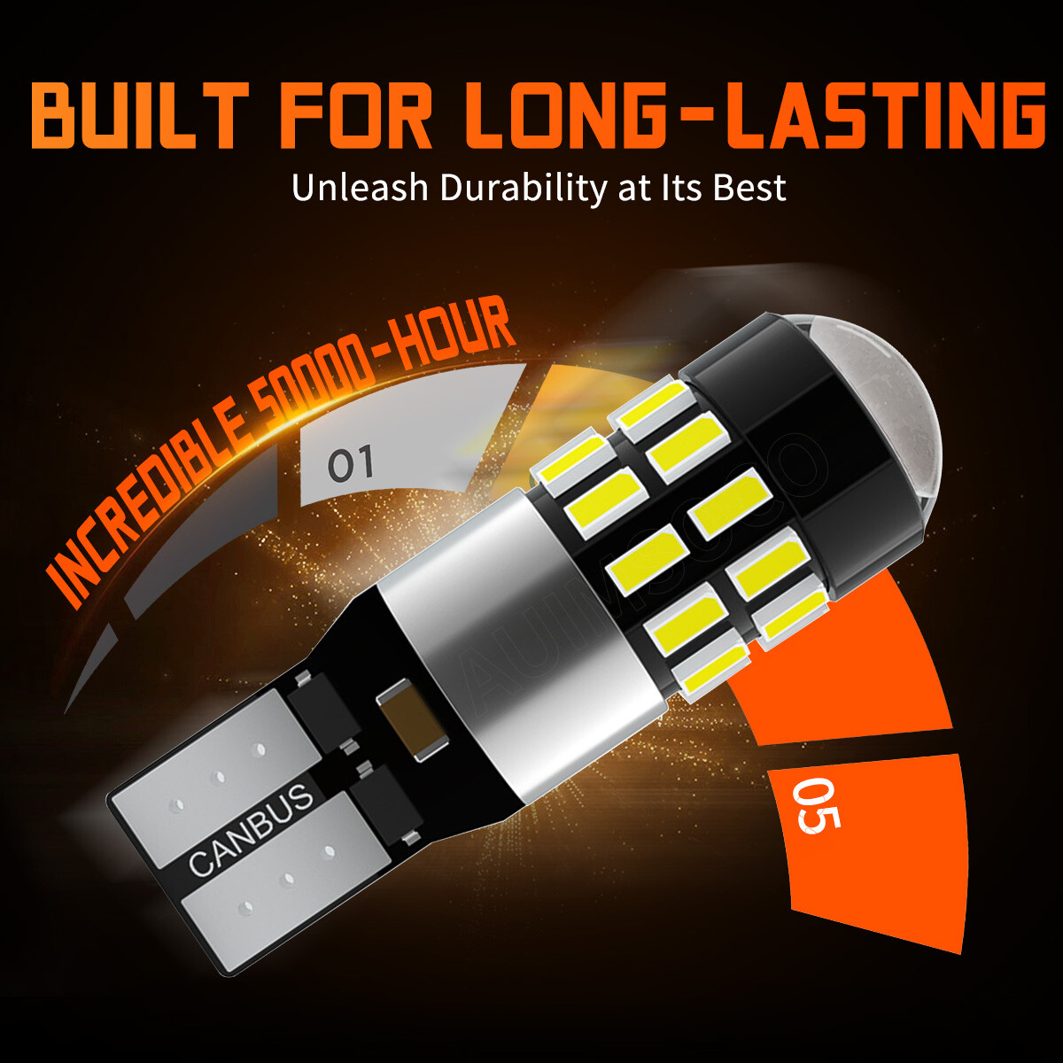 Car Led License Plate Map Light Lamp Bulbs T10 168 2825 W5W 6000K Xenon White