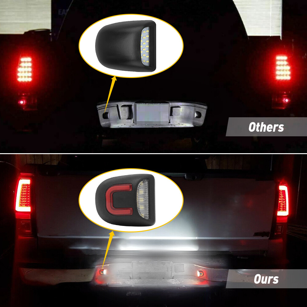 LED License Plate Light Lamp For Chevy Silverado For GMC For Sierra 1500 2500