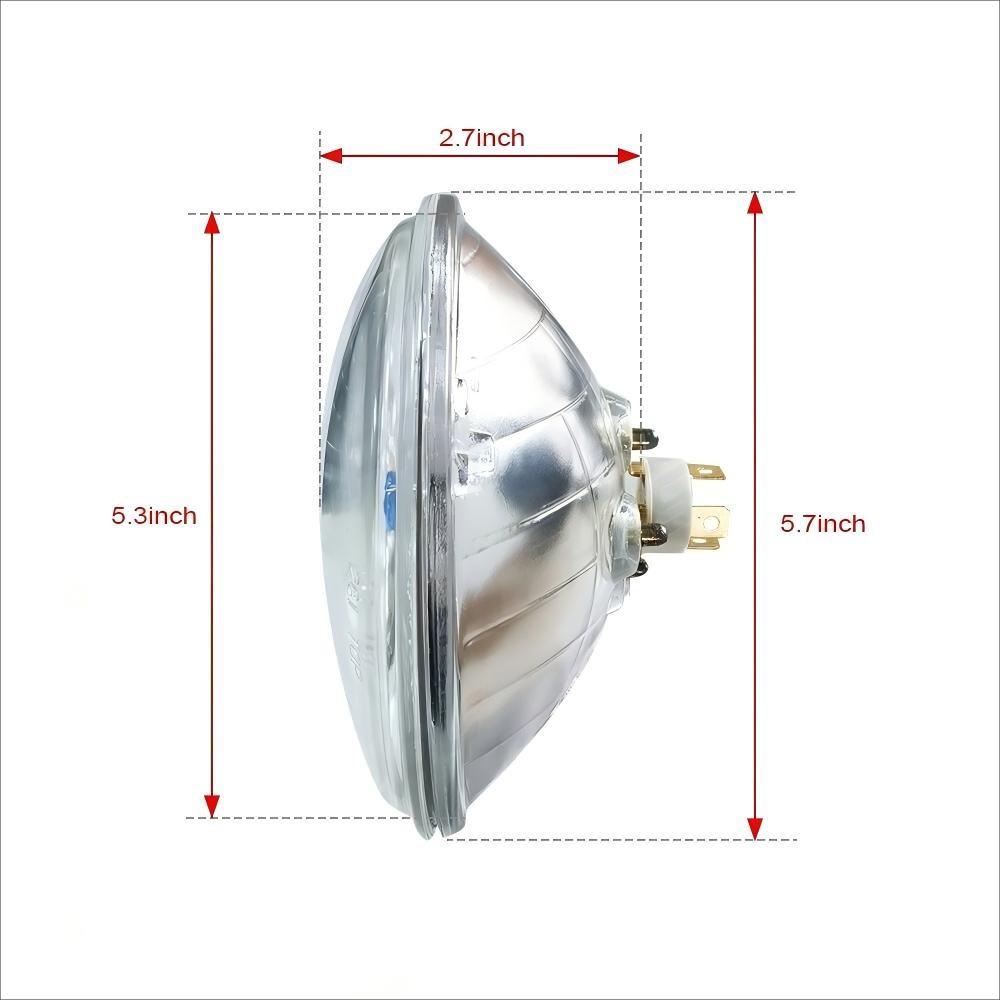 New 4pcs 5.75″ inch Round Headlight Upgrade HI/LO Beam for Peterbilt 349 359