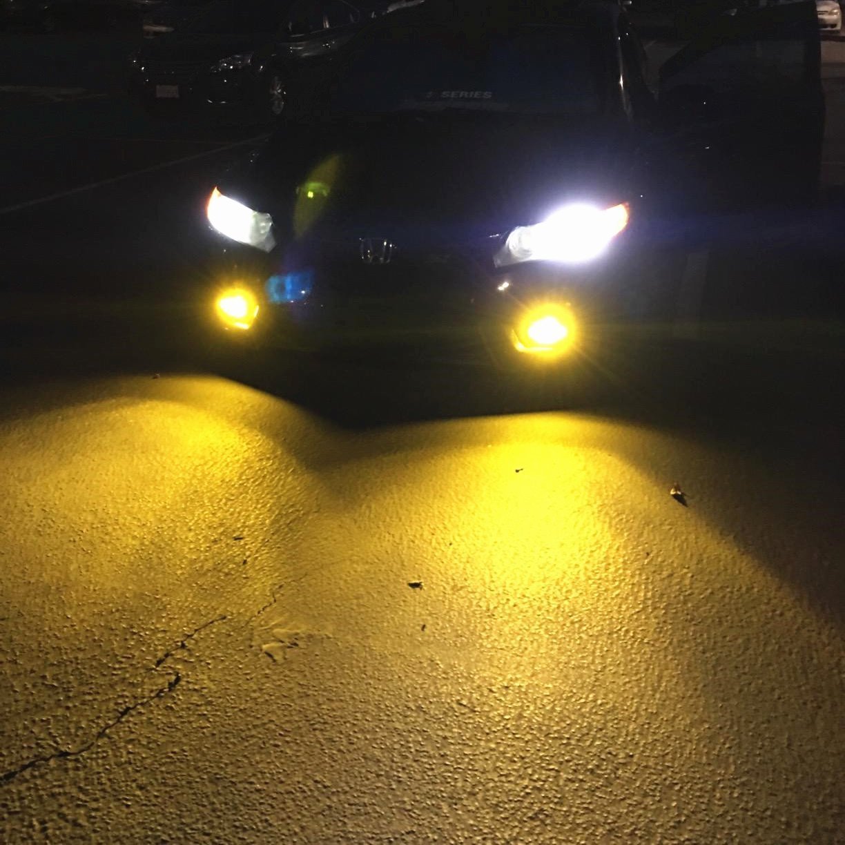 AllaLighting 3000K 881 LED Driving Fog Light Bulb Replacement Lamp Bright Yellow