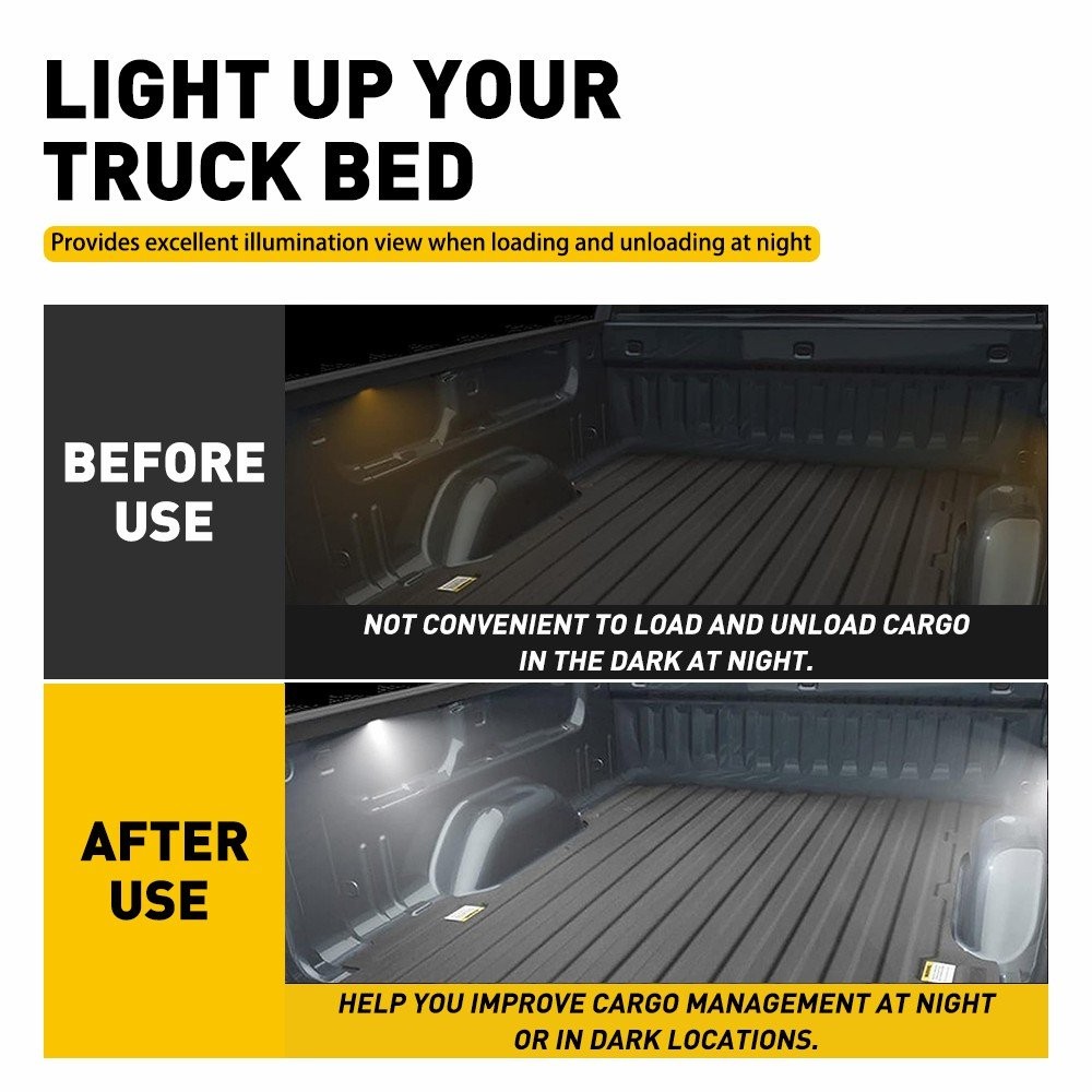 LED Truck Bed Cargo Lights + Wiring Harness For 2016-19 GMC Sierra 2500 HD 2-20X