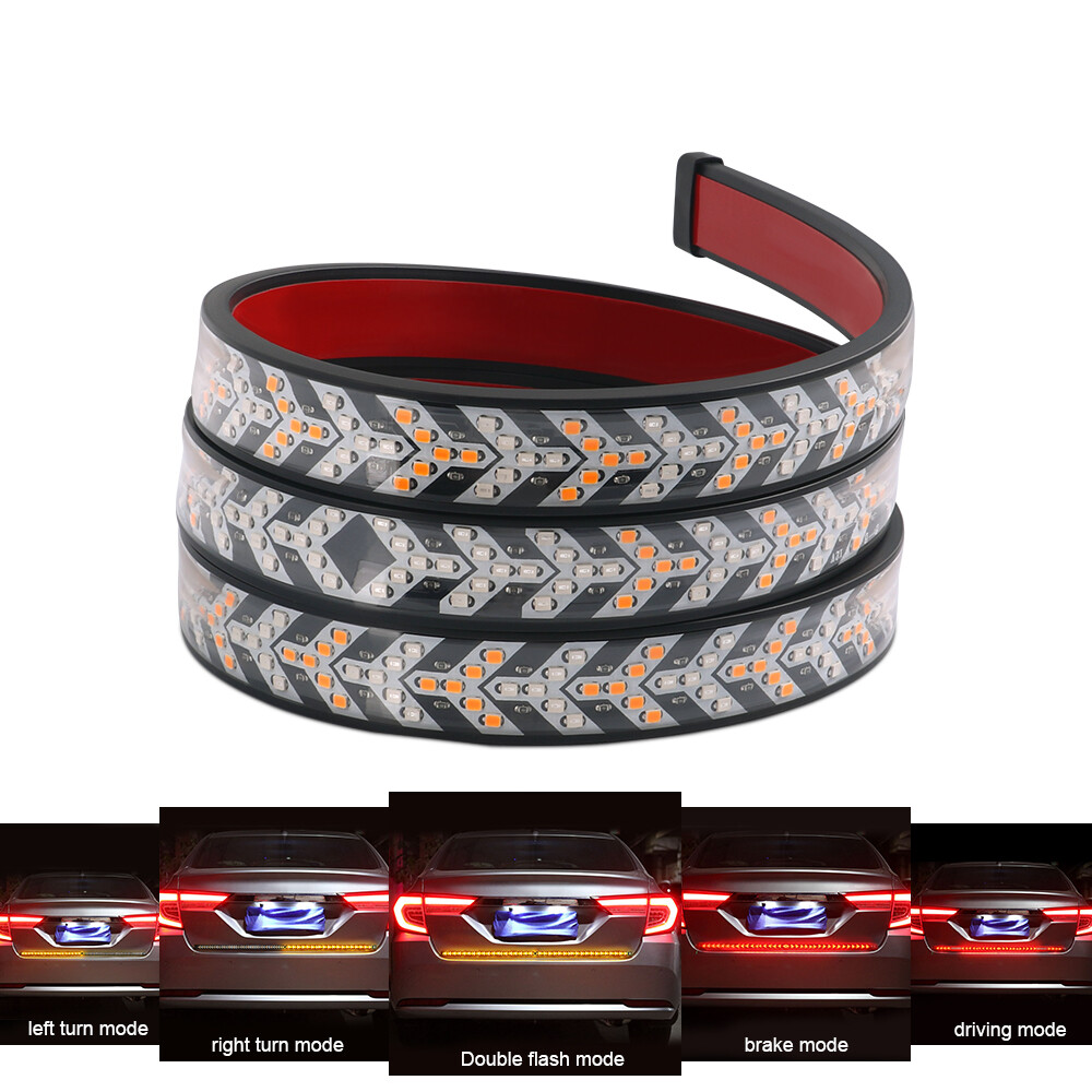 40″ 48″ 94″ 3 Row LED Strip Tailgate Light Bar Truck Reverse Brake Signal Tail