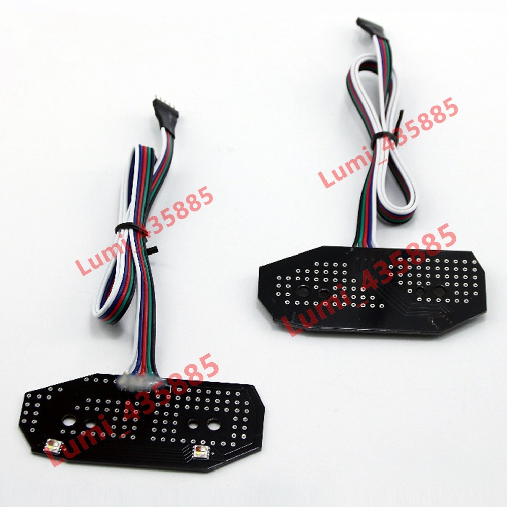 RGBW LED DRL Boards For Ford Mustang 2013-2014 Bluetooth Headlight Retrofit DIY