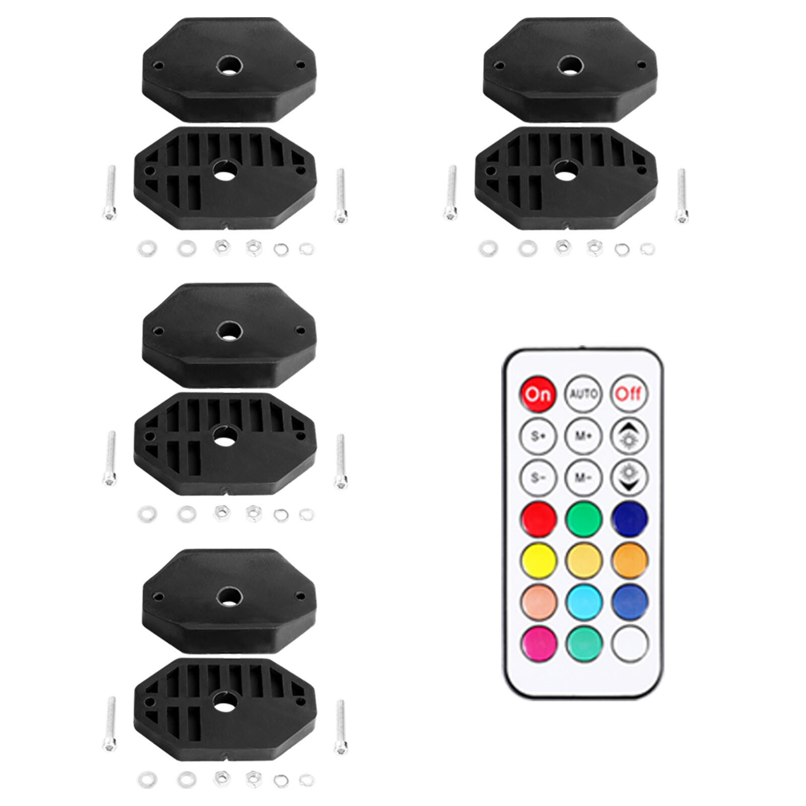 For Can-am Maverick X3 RGB LED Rock Lights 12 Pods Music APP Bluetooth Underbody