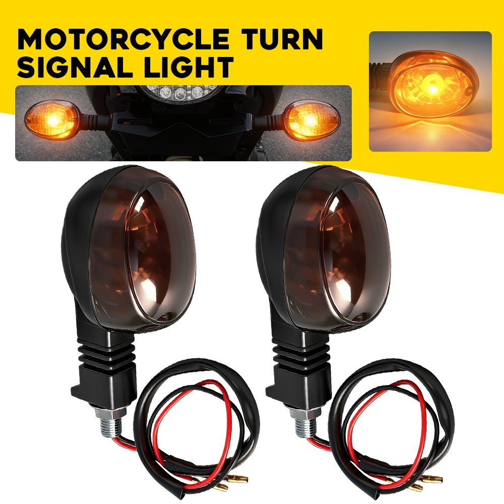 Smoked Amber Turn Signal Indicator Lamps Fit Buell X1 99-02 Blast 00-10 2-6X