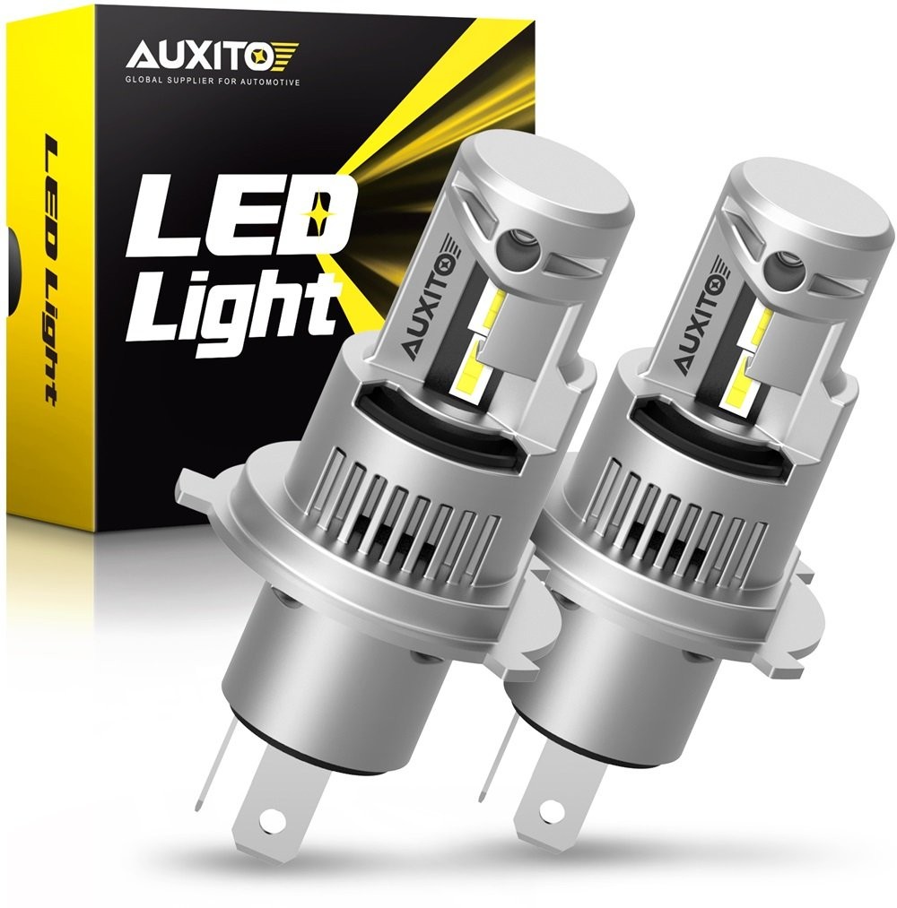 Pair 9003 H4 LED Headlight Kit High Low Dual Beam 6000K Super White Light Bulbs