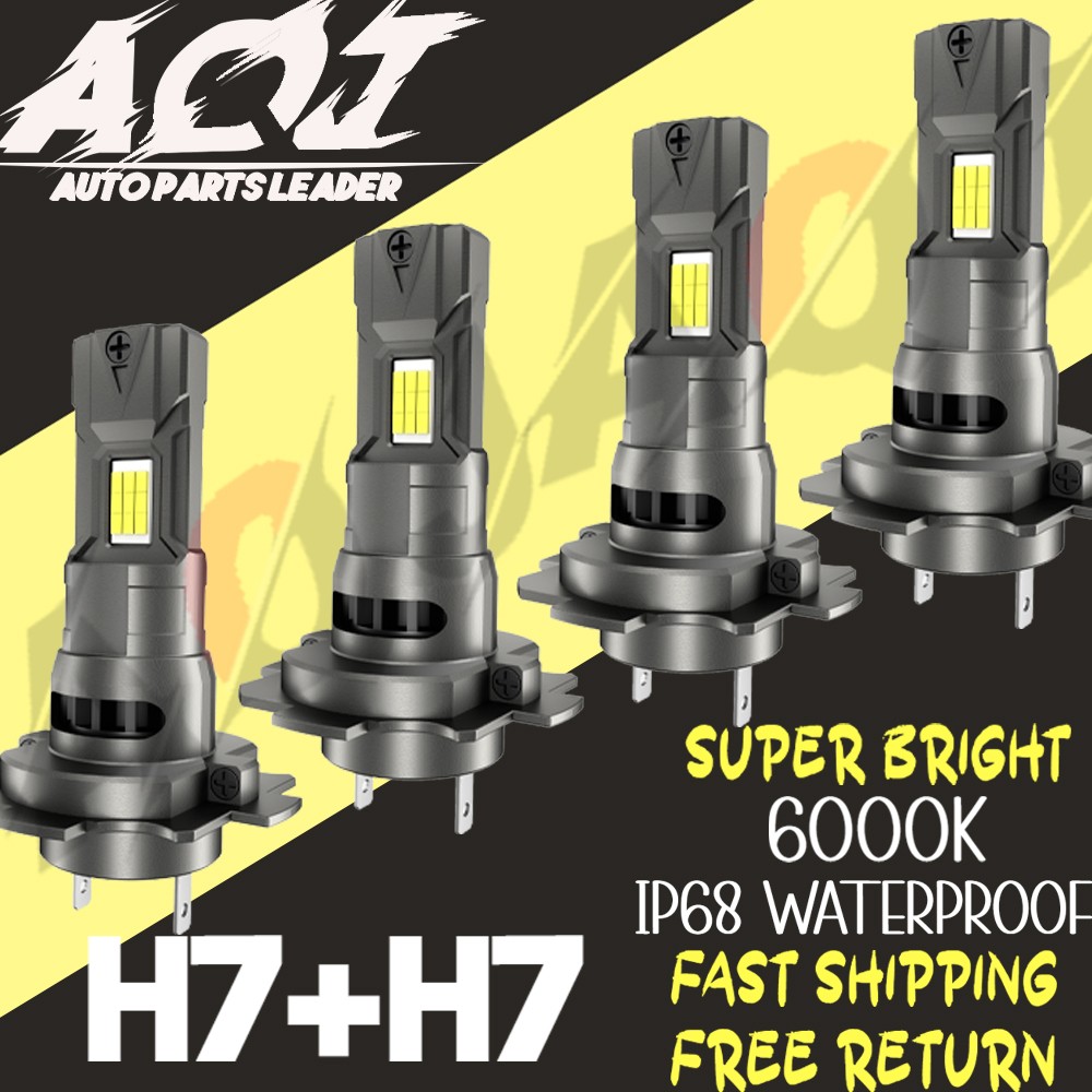 For BMW 325i 2002-2011 6000K LED Headlight Hi-Low Beam Combo 4 Bulbs