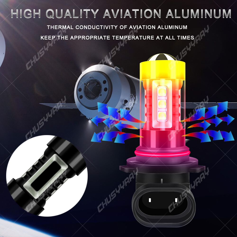For Cadillac SRX 2010-2016 6x 6000K LED Headlight Bulbs Hi/Low Beam Fog Lights