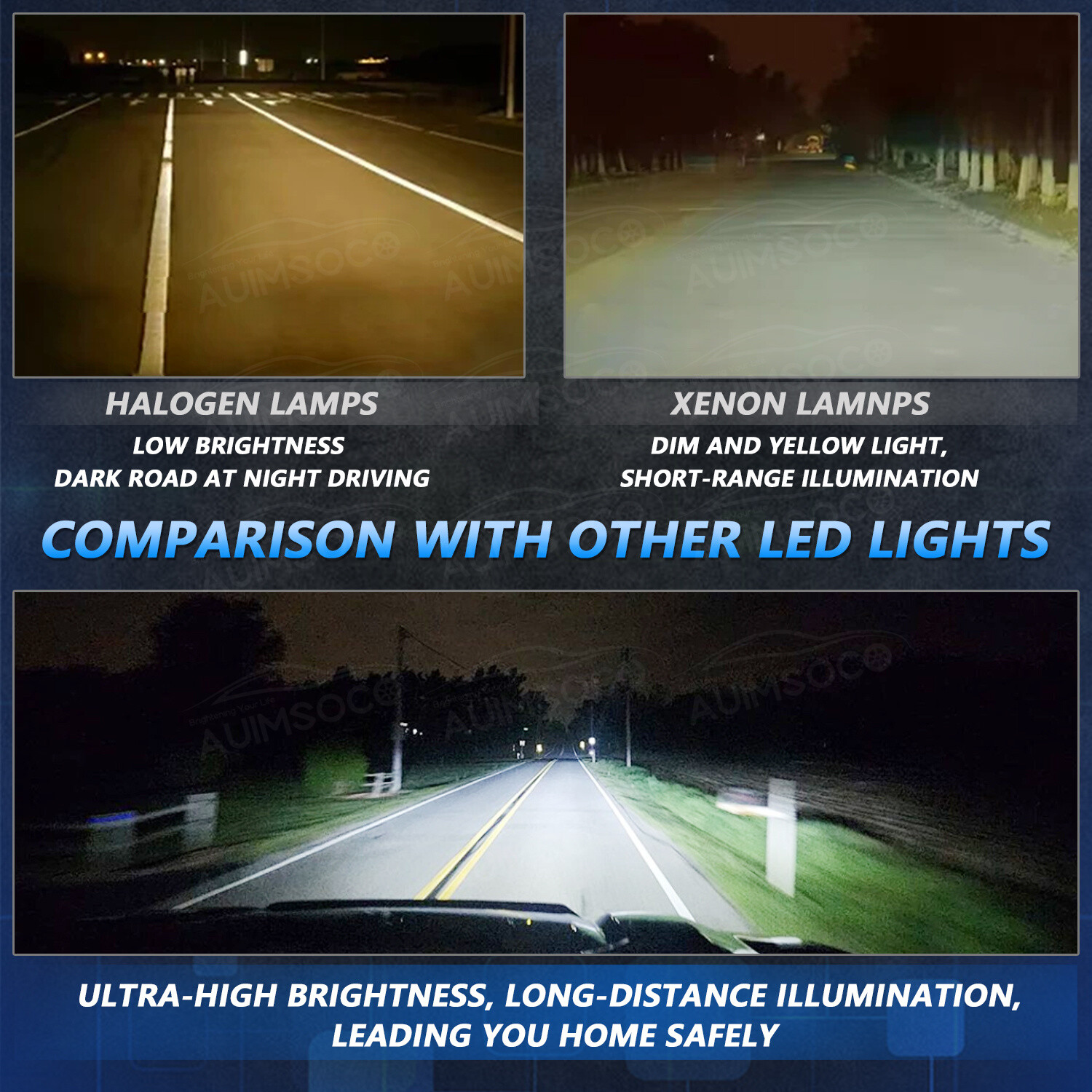For INFINITI QX80 2014 2Pcs LED Headlight Bulbs White Bright Hi/Lo Beam 24000LM