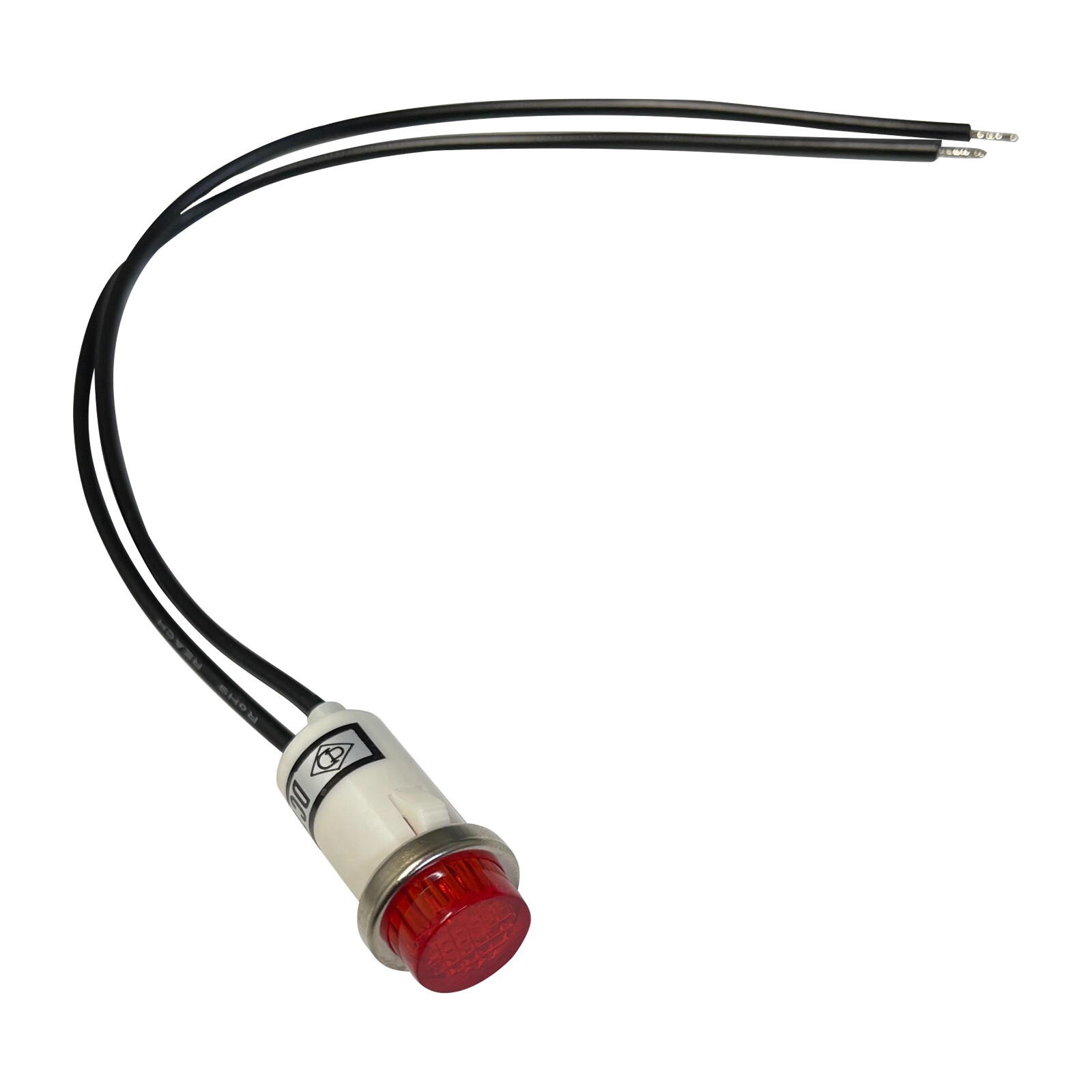 5 Pack of Universal 12V Red Incandescent Indicator Light – Mounting Diam. 1/2”