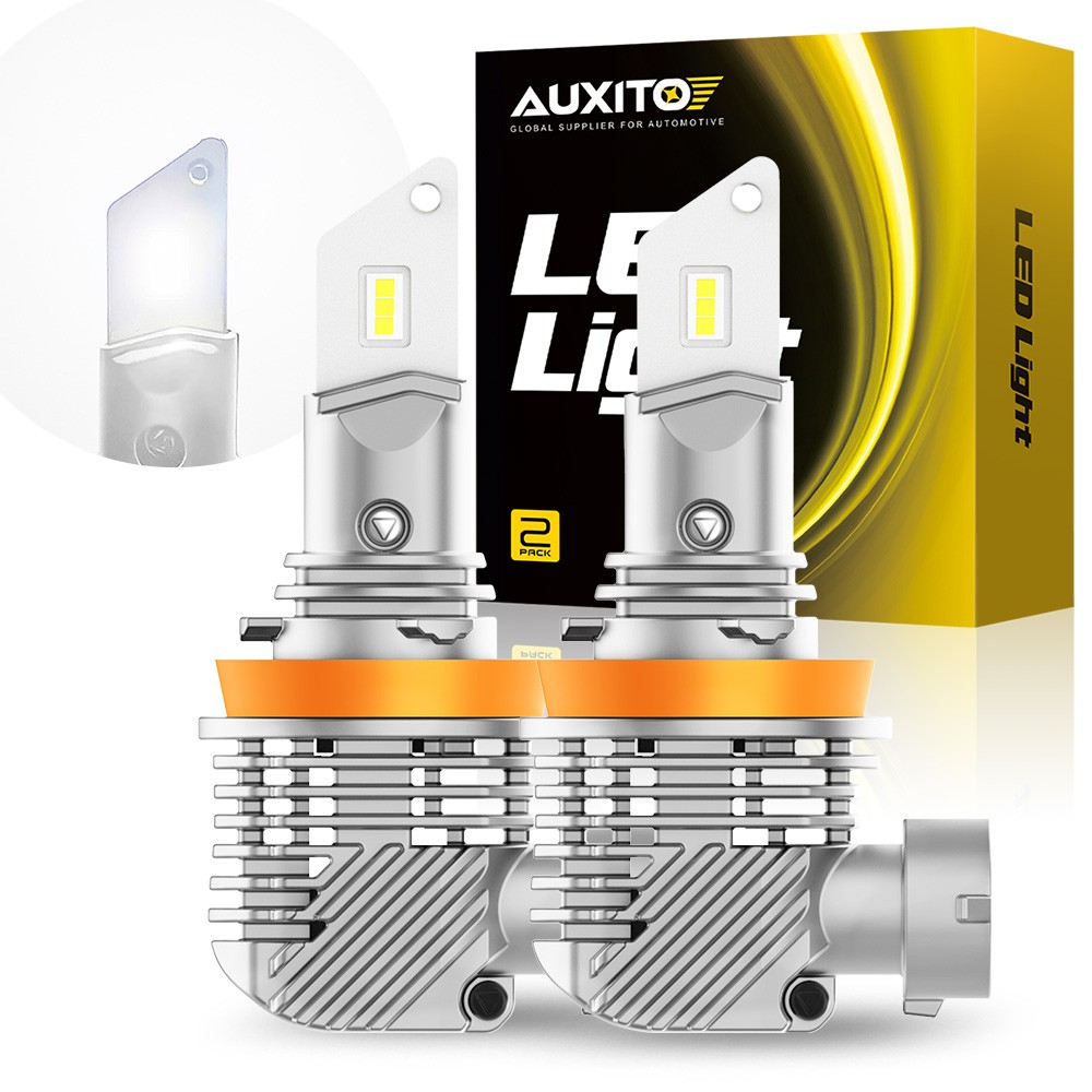LED Headlight Bulb AUXITO H11 H9 H8 Low Beam Fog Light 17W 20000LM 6000K White