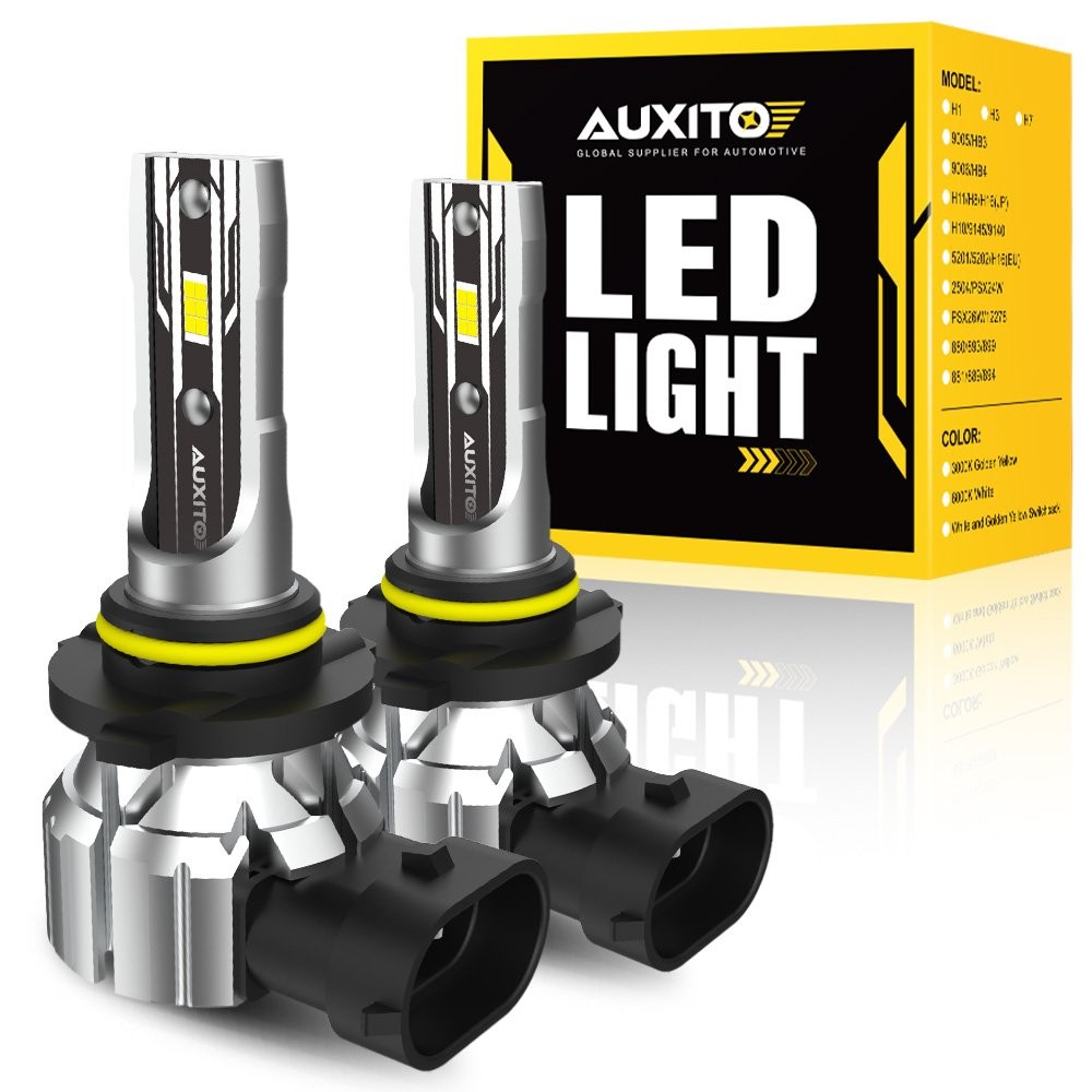 AUXITO E2 9006 LED Headlight Bulb Conversion Low Kit Beam Super White Bright 2X