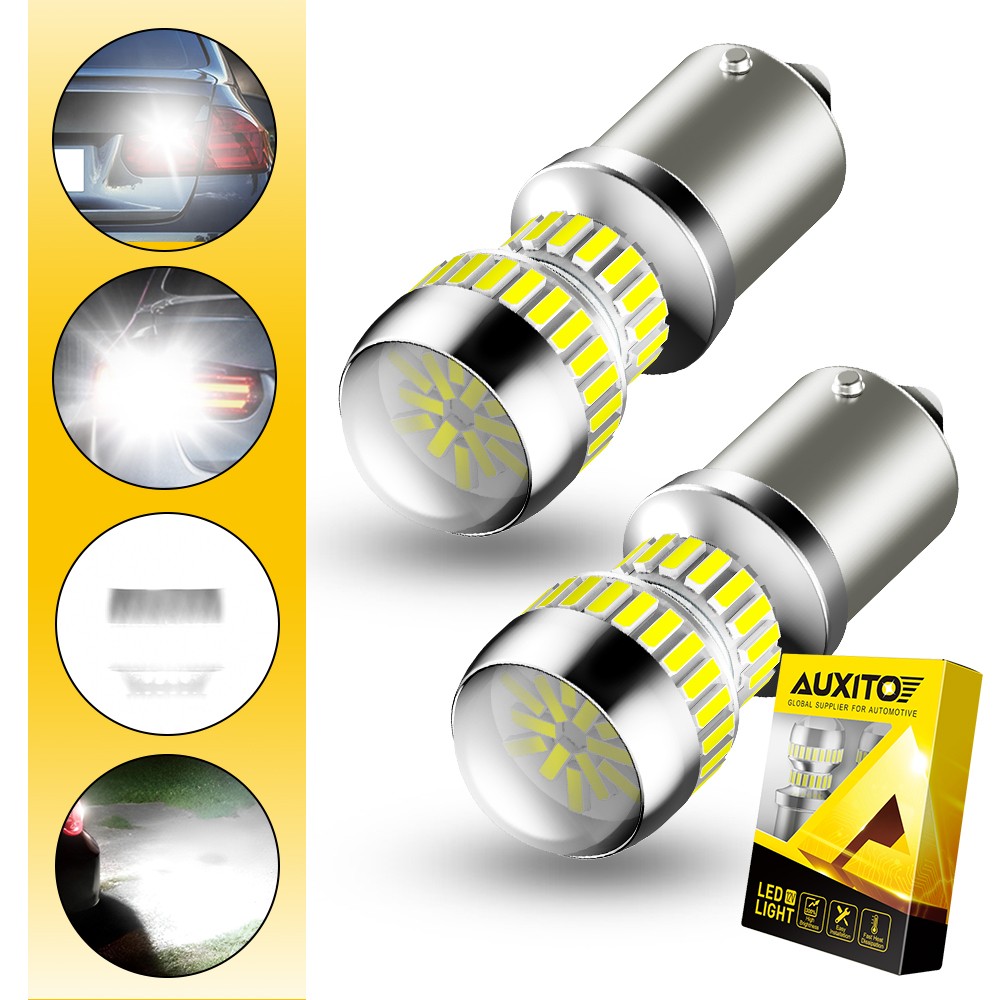 2-20 LED Reverse Parking Daytime Running Light Bulb White 6000K 1156 4014SMD 54H